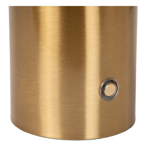 Lucide VIVO - Rechargeable Table lamp - Battery pack - Ø 8 cm - LED Dim. - E27 - 1x1W 2700K - Matt Gold / Brass - detail 1